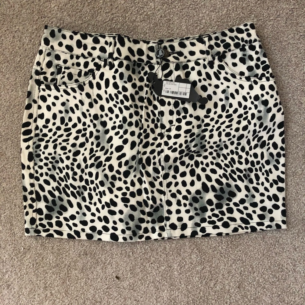 Princess Polly Dalmatian Print Skirt